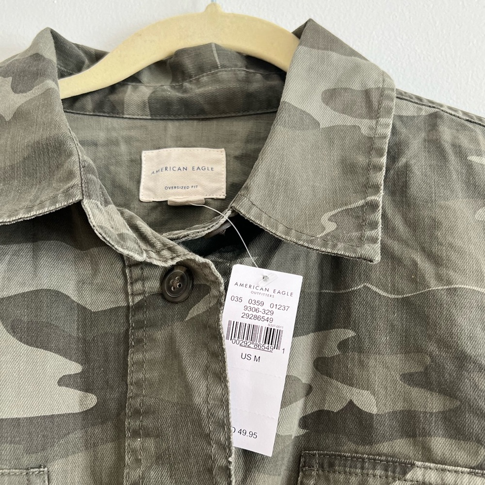 NWT AE Oversized Camo Jacket - Picture 3 of 5
